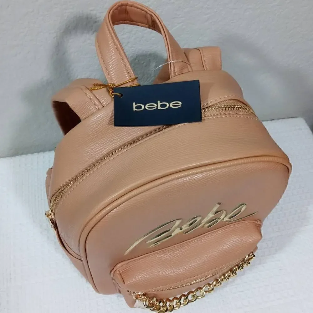 Bebe Womens Gianna Mini Backpack Tan -C